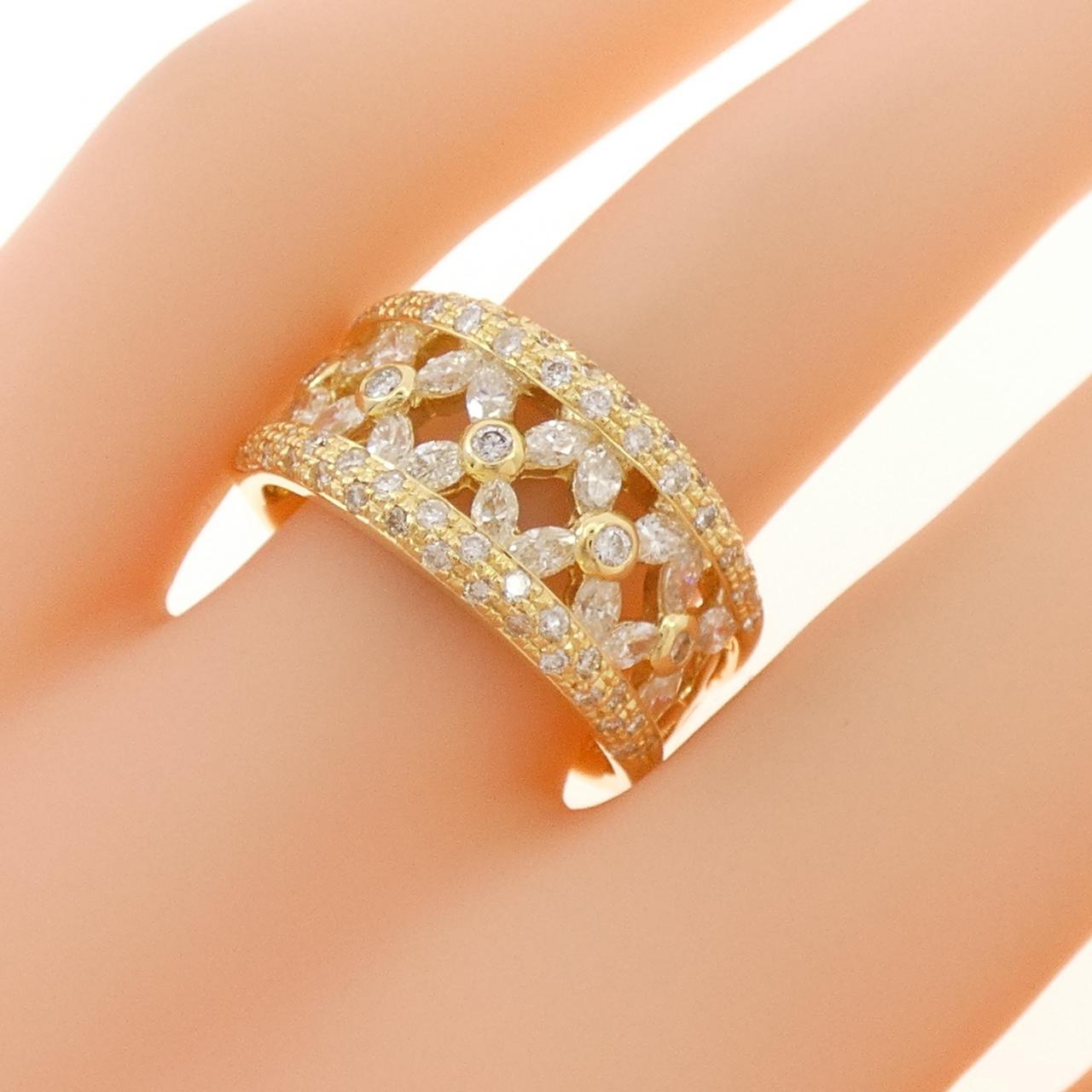 K18YG ダイヤモンド リング 1.33CT
