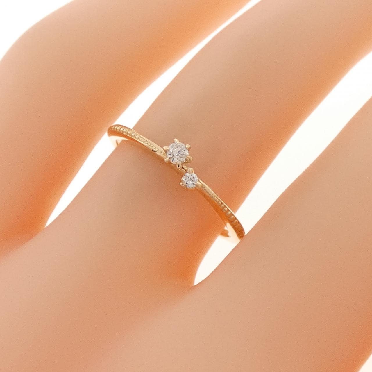 アガット ダイヤモンド リング 0.04CT