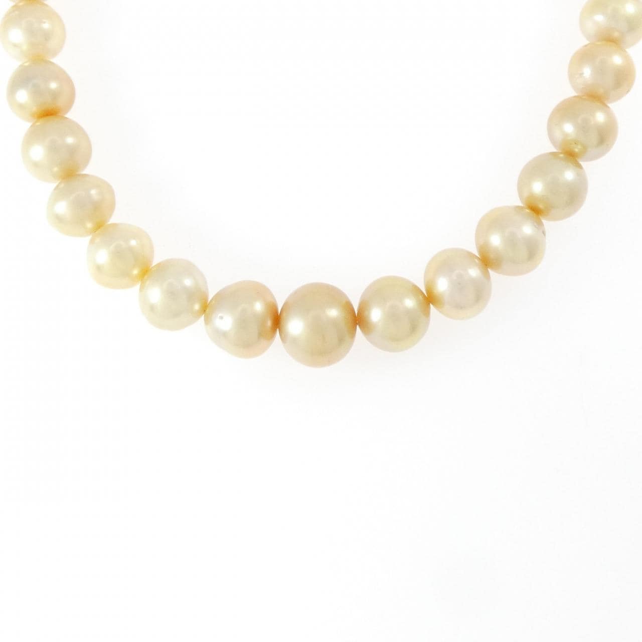 シルバークラスプ 白蝶パール ネックレス 9-12mm