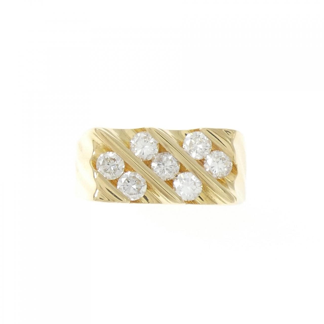 K18YG ダイヤモンド リング 0.65CT