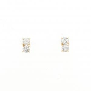 【リメイク】K18YG ダイヤモンド ピアス 0.32CT