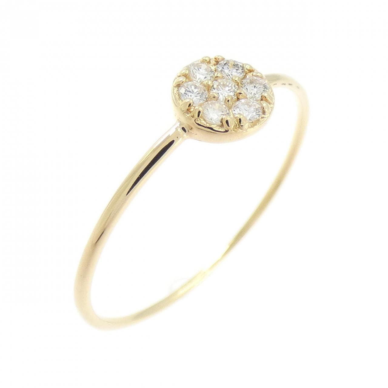 【リメイク】K18YG ダイヤモンド リング 0.10CT