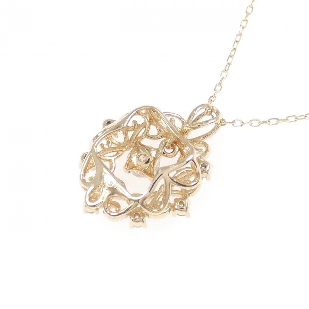 K18PG ダイヤモンド ネックレス 0.18CT