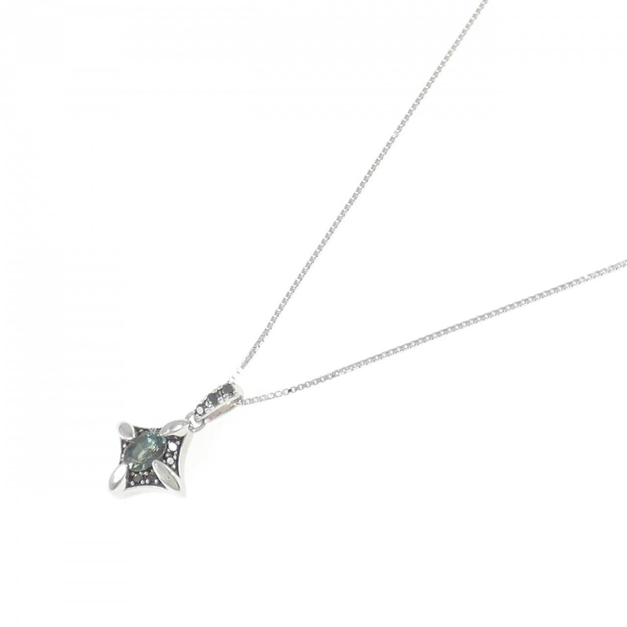 K10WG亞歷山大變石項鍊 0.241克拉