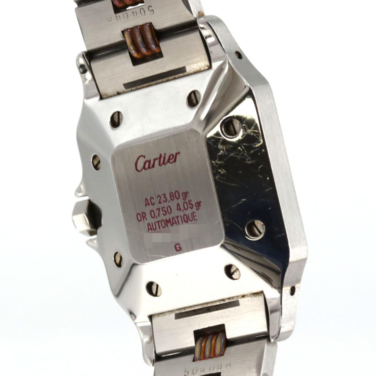 カルティエ サントスゴドロン デイト  コンビ SSxYG 自動巻