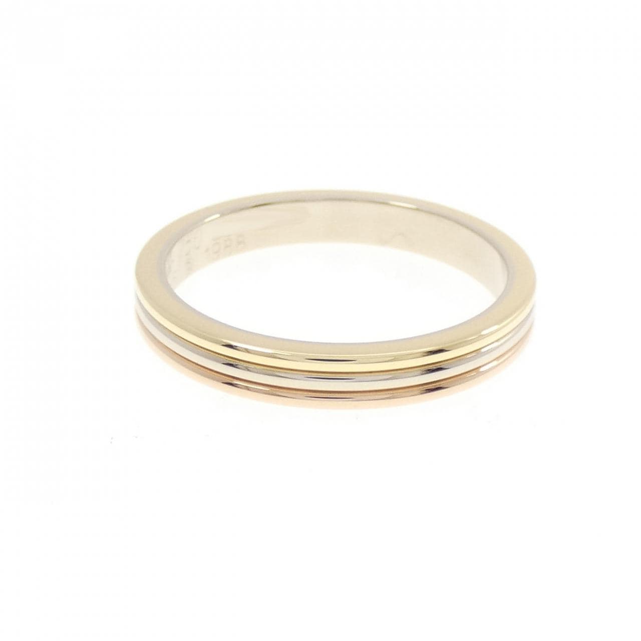 カルティエ スリーゴールドウェディング リング