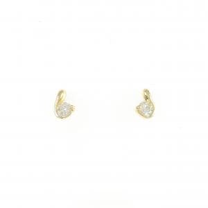 K18YG ダイヤモンド ピアス 0.20CT