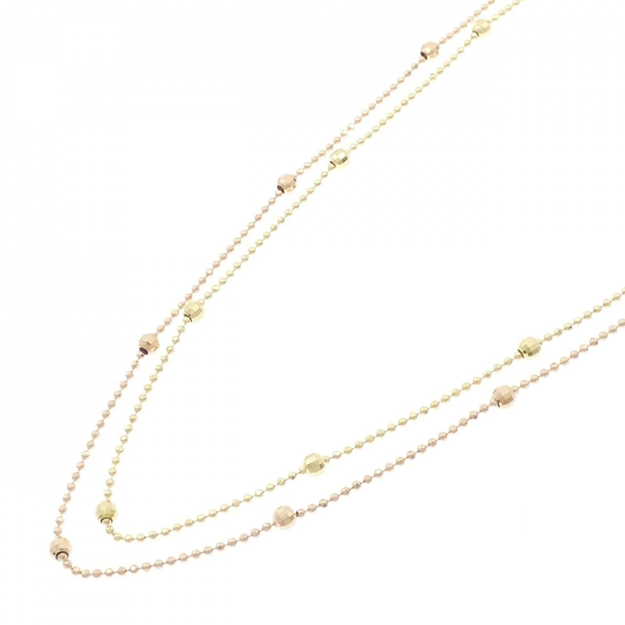 K18YG/K18PG necklace