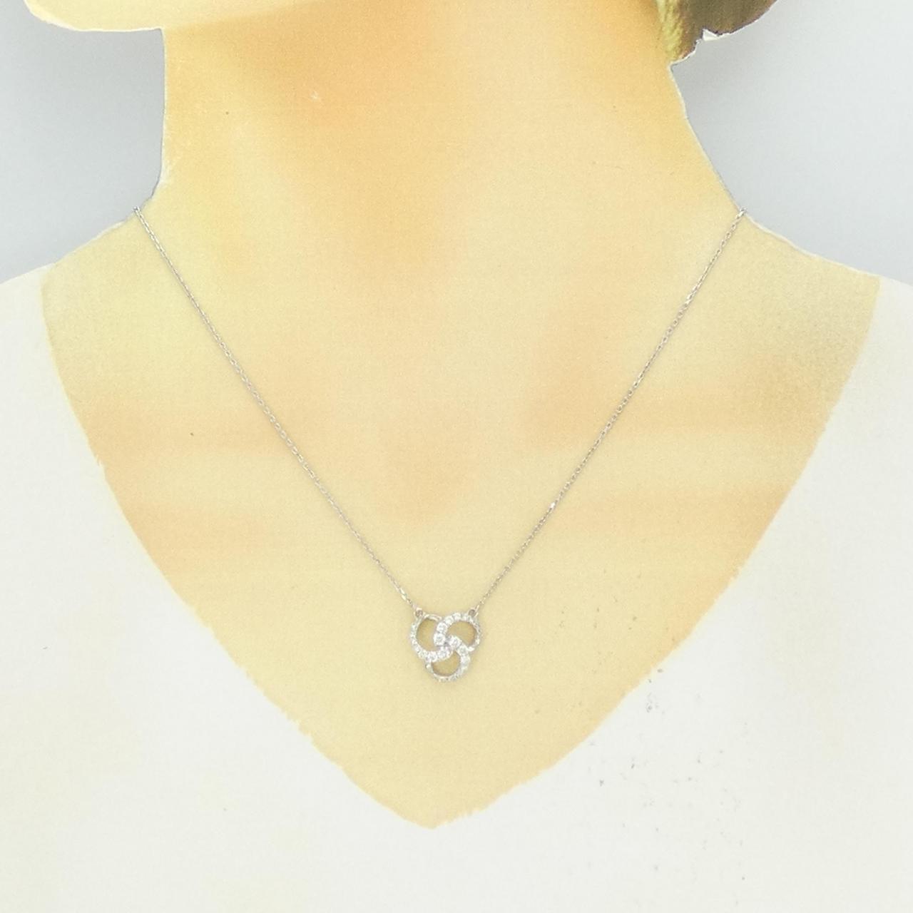 PT900/PT850 ダイヤモンド ネックレス 0.42CT