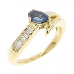 K18YG サファイヤ リング 0.60CT