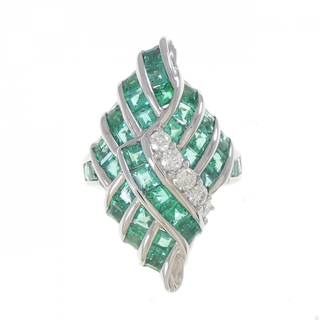 PT900 エメラルド リング 3.12CT