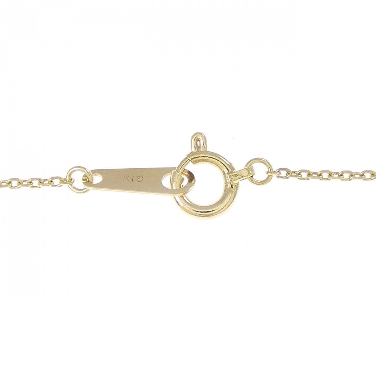 K18YG ハート ダイヤモンド ネックレス 0.10CT