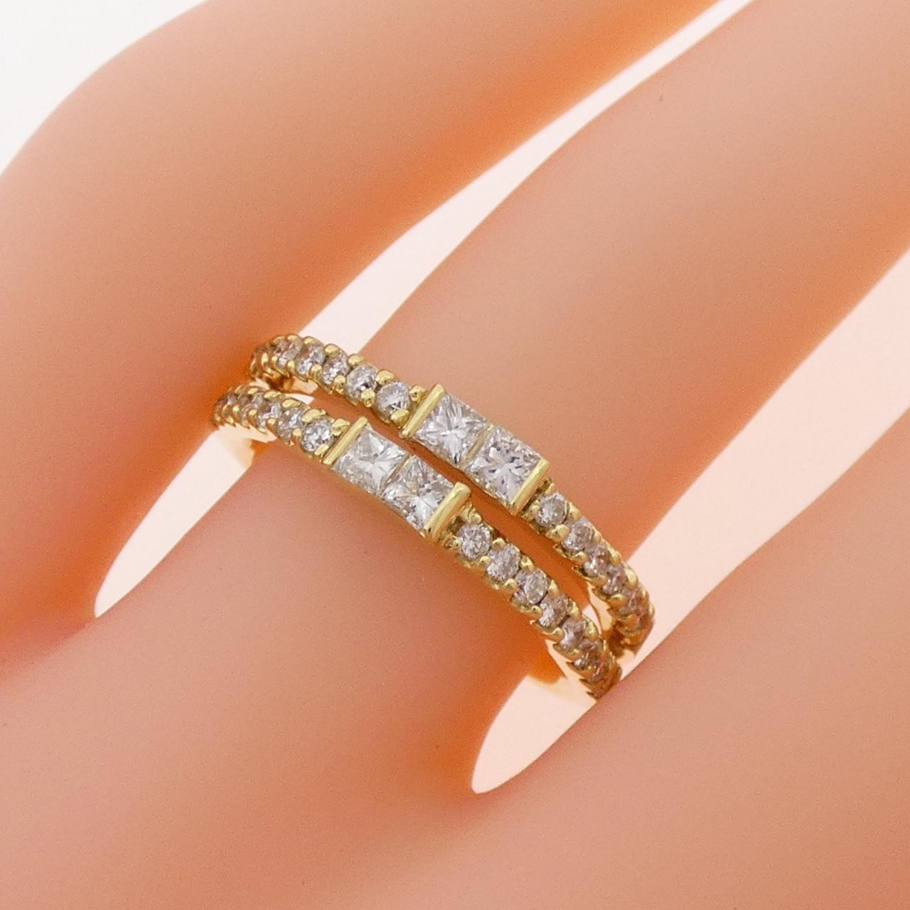 K18YG ダイヤモンド リング 0.61CT