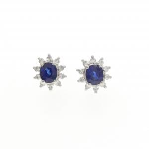 PT900 サファイヤ ピアス 0.70CT
