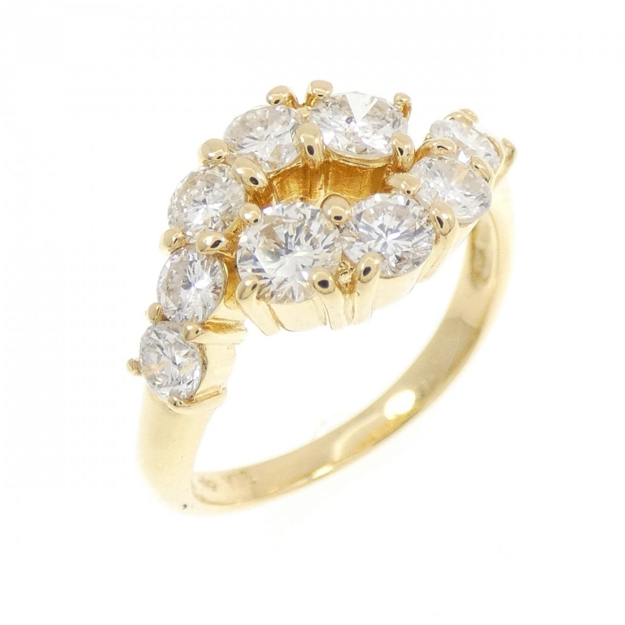 K18YG ダイヤモンド リング 1.18CT