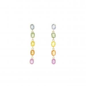 K18YG サファイヤ ピアス 2.00CT