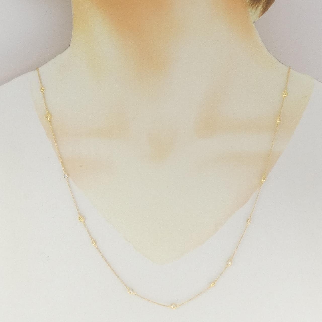 K18YG ダイヤモンド ネックレス 1.30CT
