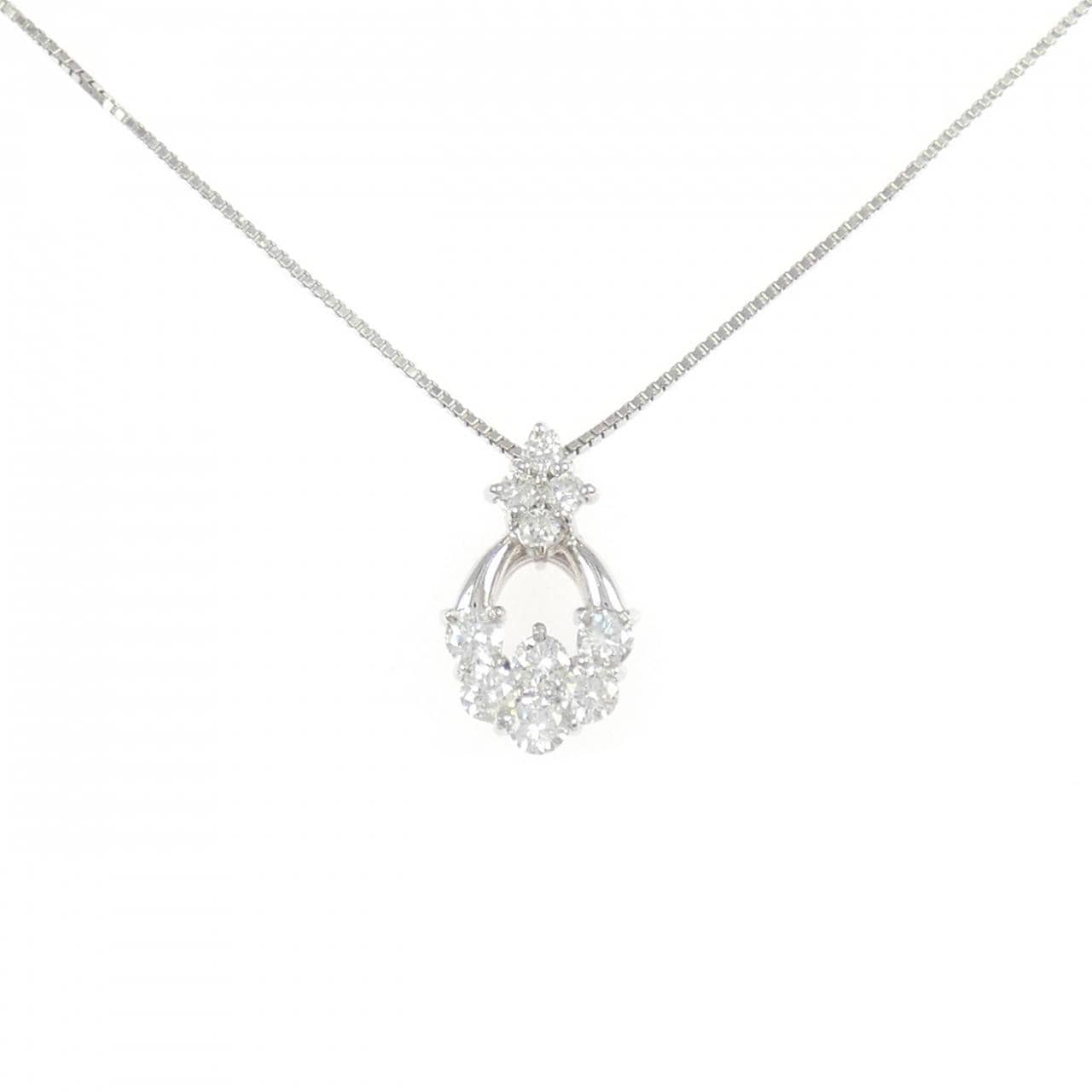 PT900/PT850 ダイヤモンド ネックレス 0.65CT