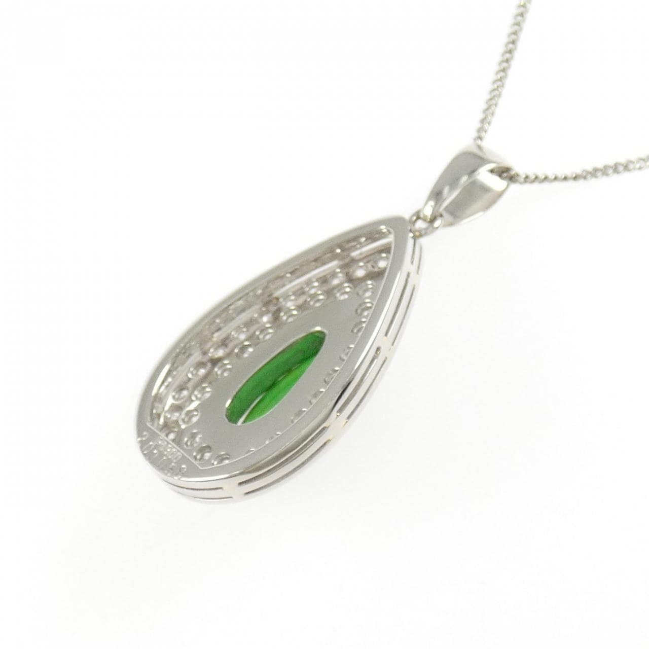 PT900/PT850 ヒスイ ネックレス 2.03CT