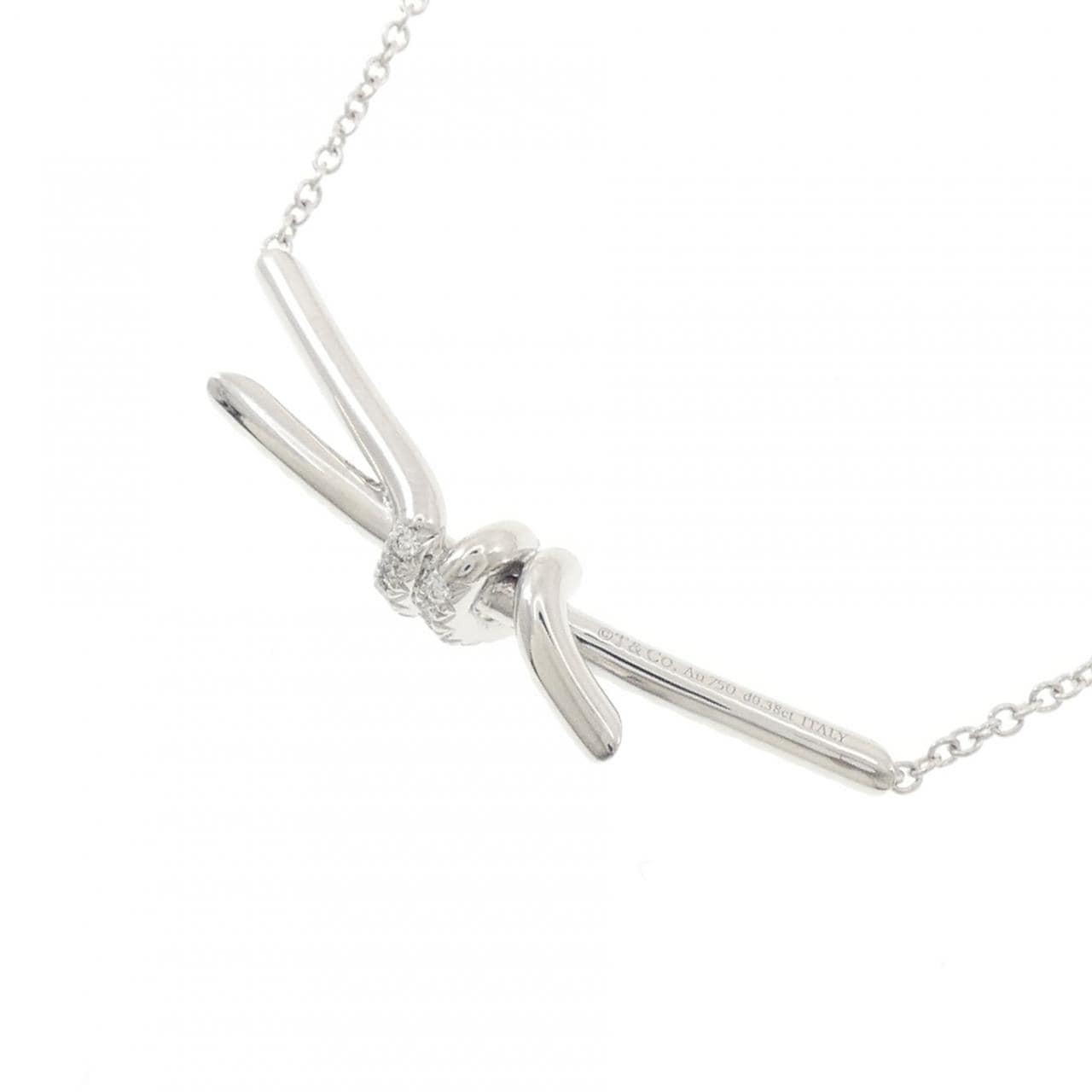 ティファニー ノット ネックレス 0.38CT