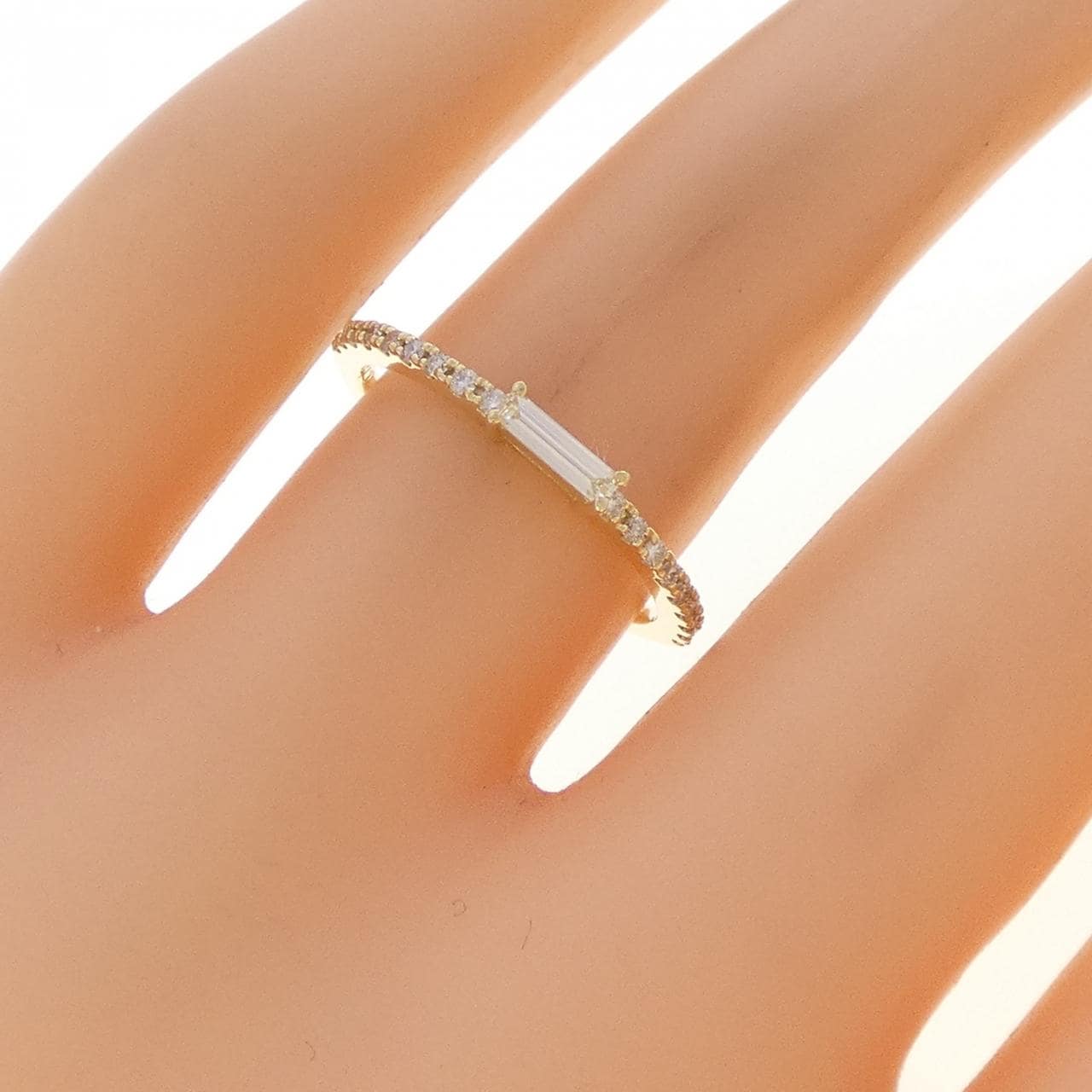K18YG ダイヤモンド リング 0.10CT