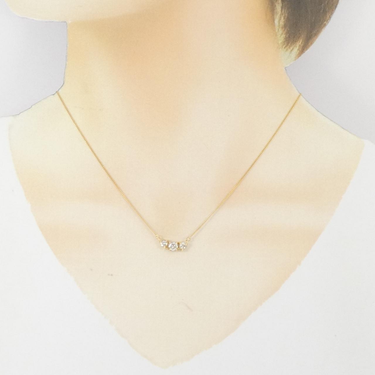 K18YG ダイヤモンド ネックレス 0.52CT