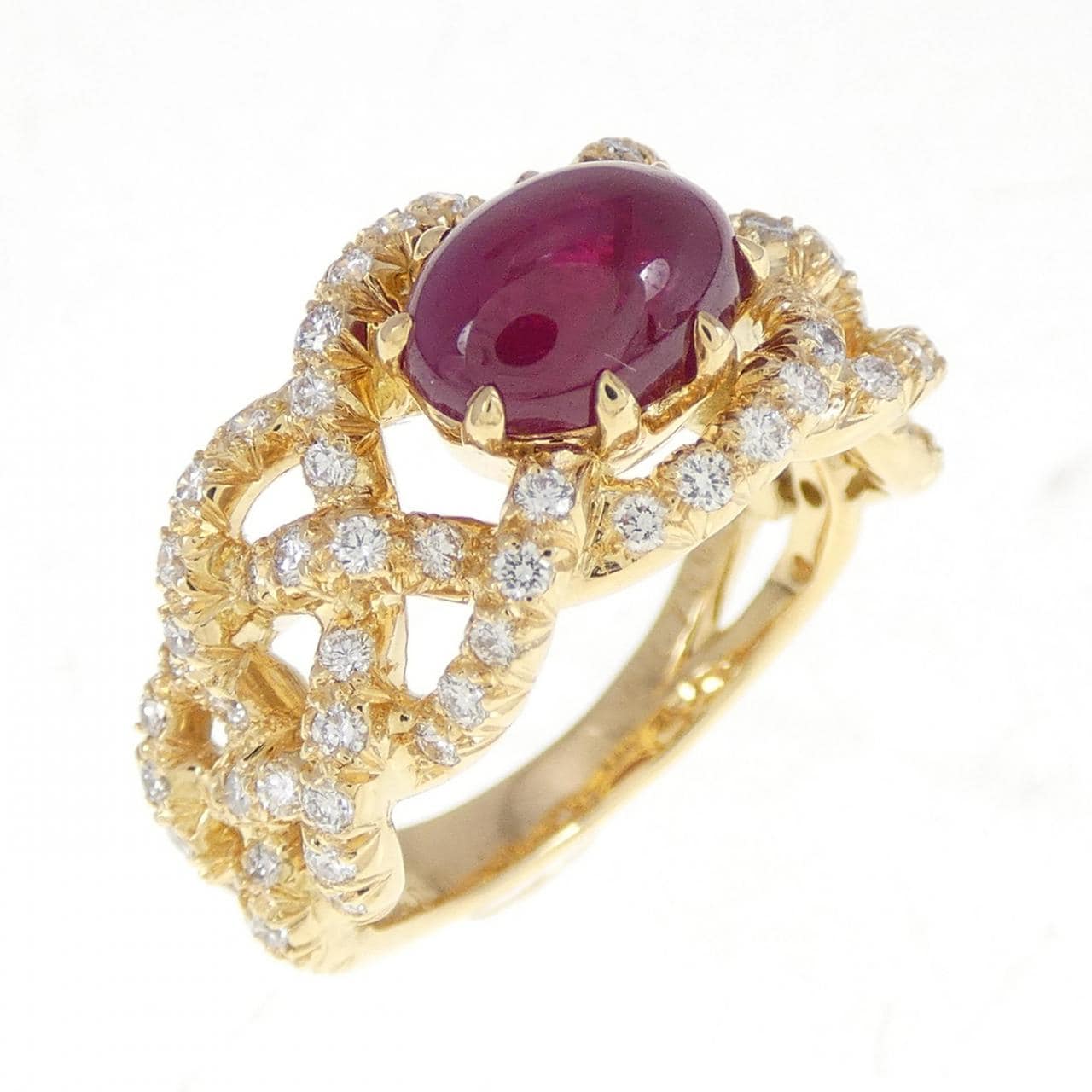 750YG Ruby Ring 1.86CT