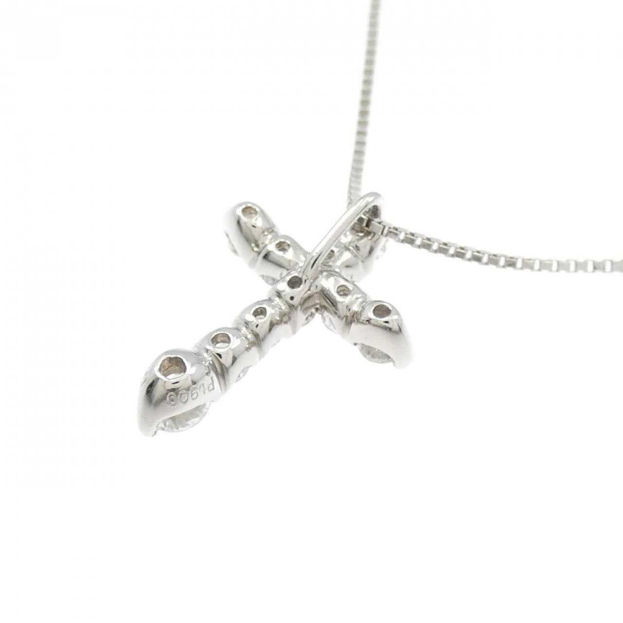 PT900/PT850 クロス ダイヤモンド ネックレス 0.53CT