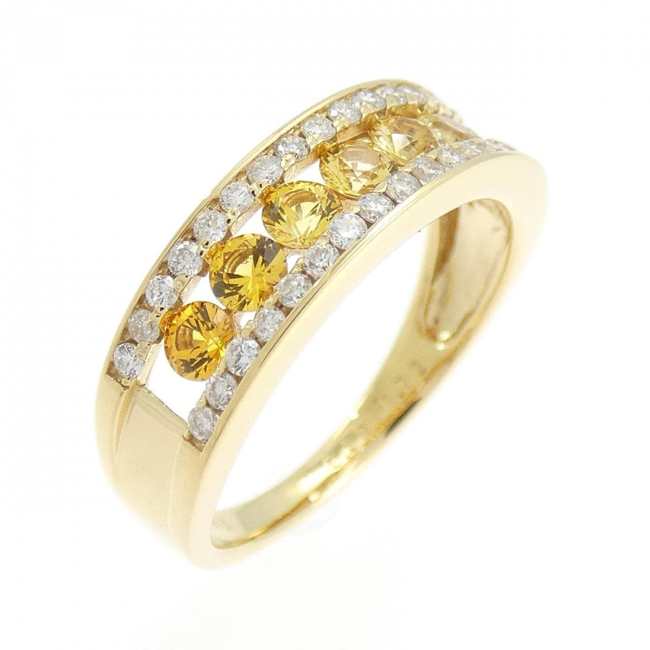 K18YG サファイヤ リング 0.72CT