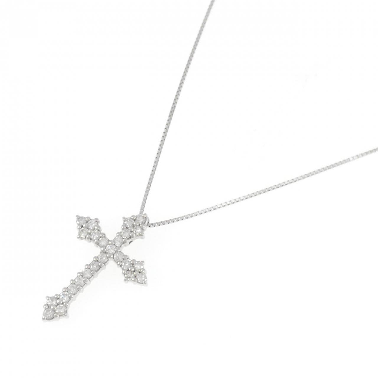 PT Cross Diamond Necklace 0.50CT