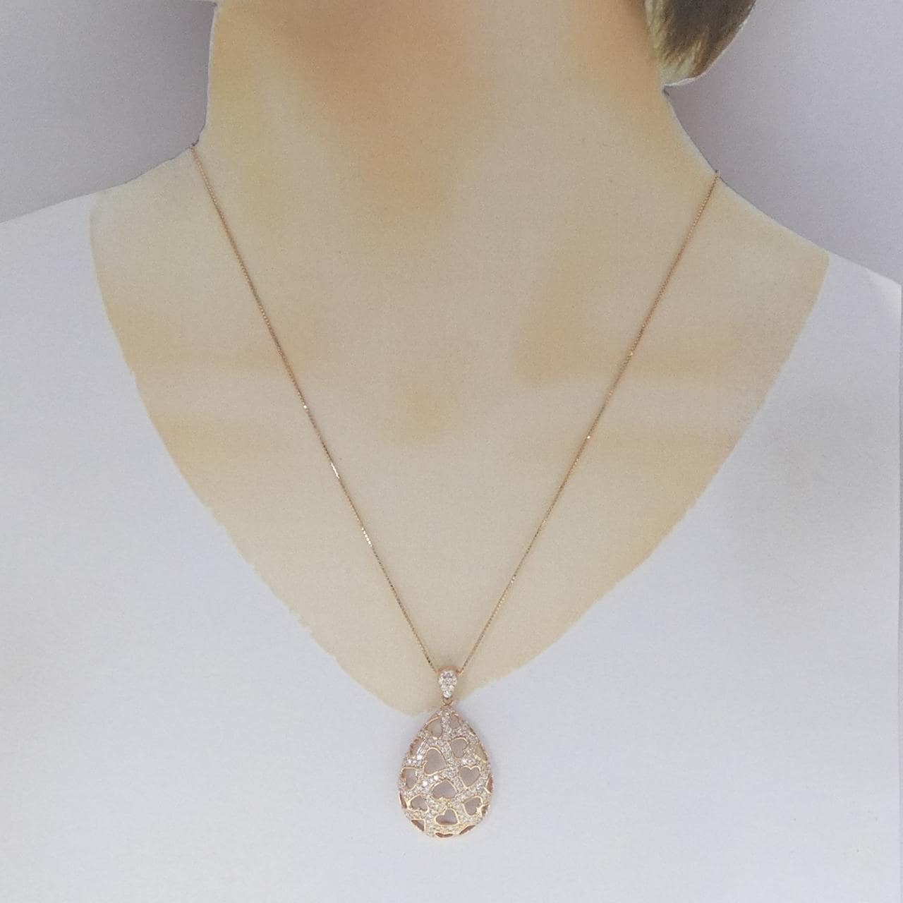 K18PG ダイヤモンド ネックレス 1.00CT