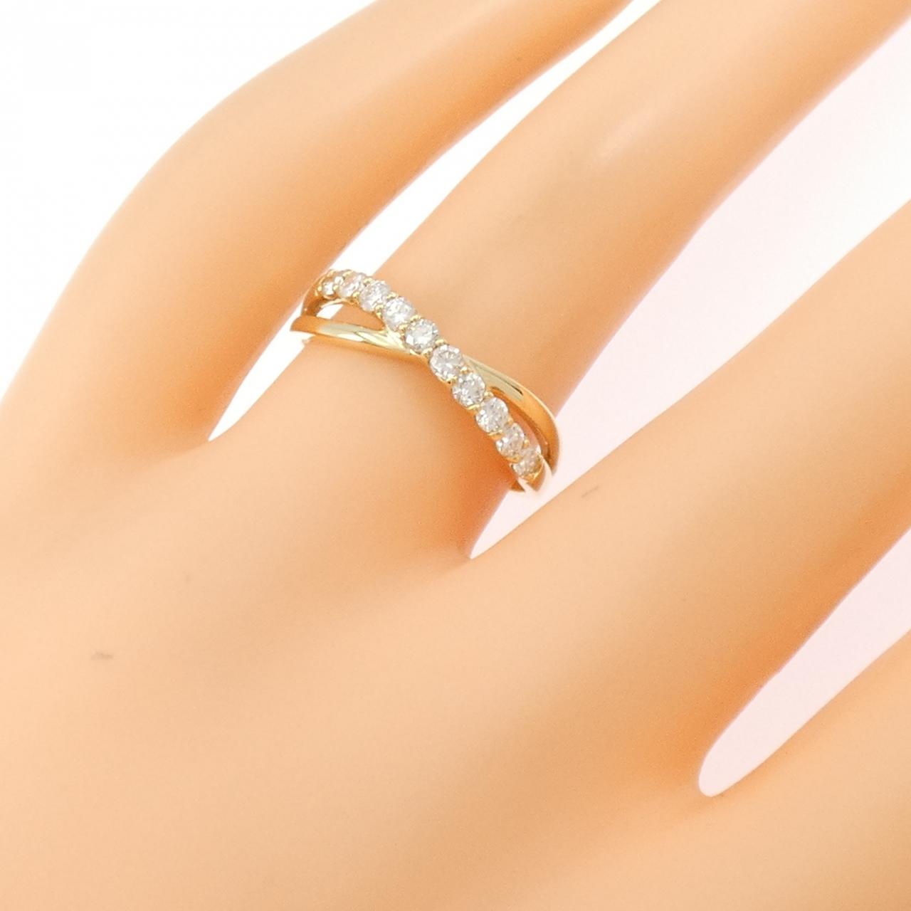 【リメイク】K18YG ダイヤモンド リング 0.30CT