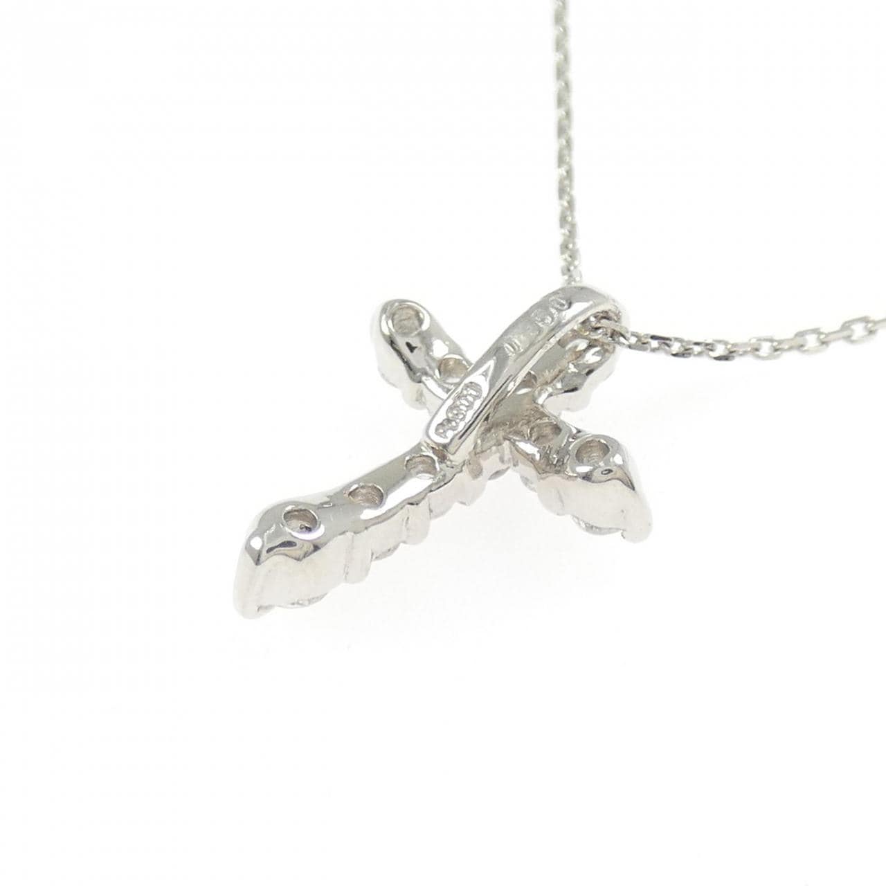 PT900/PT850 クロス ダイヤモンド ネックレス 0.50CT