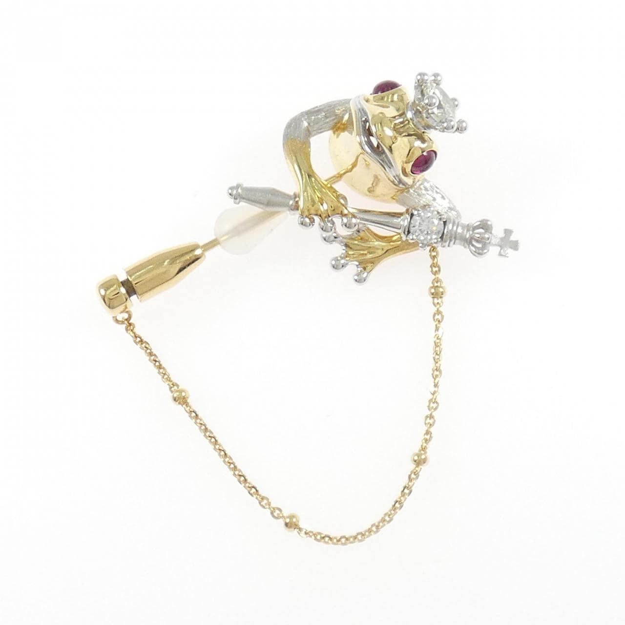 梶光夫 ルビー ブローチ 0.10CT