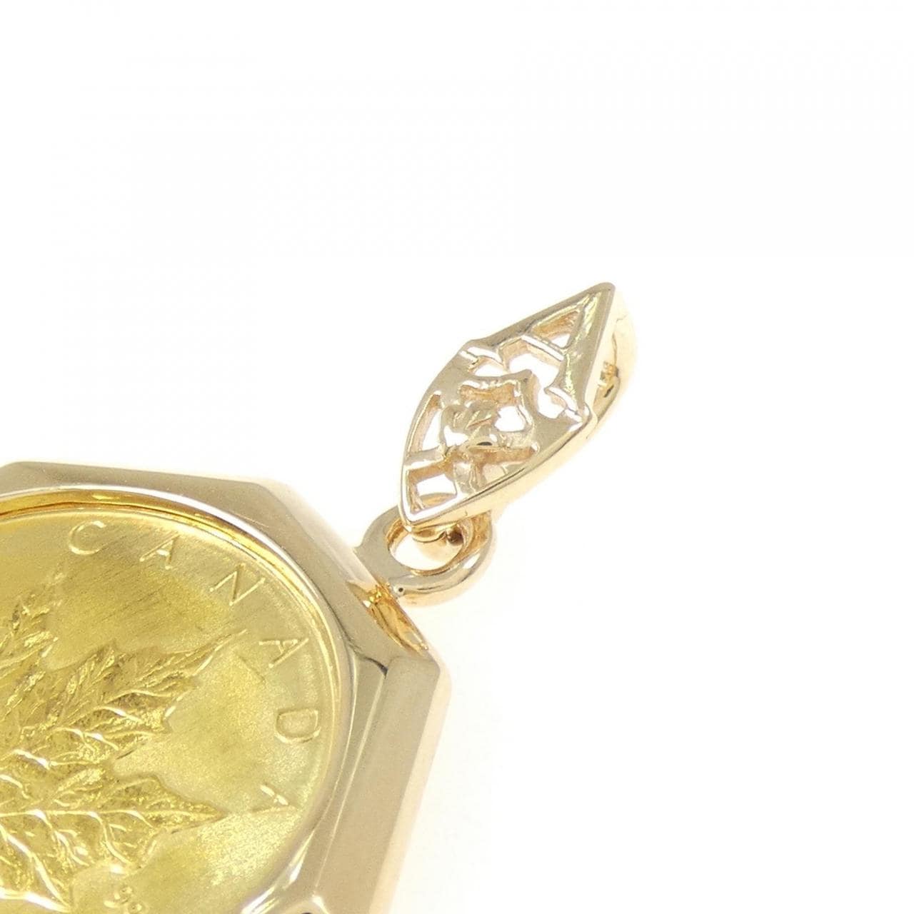 18KYG(枠) コイン ペンダント