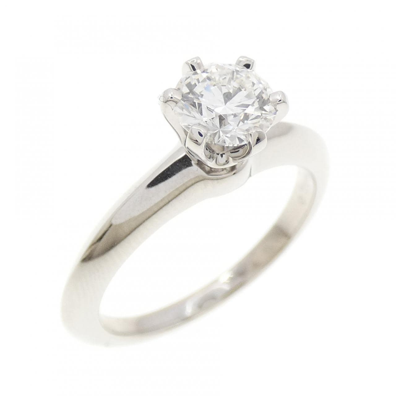 ティファニー クラシックソリティア リング 0.63CT F VVS1 3EXT