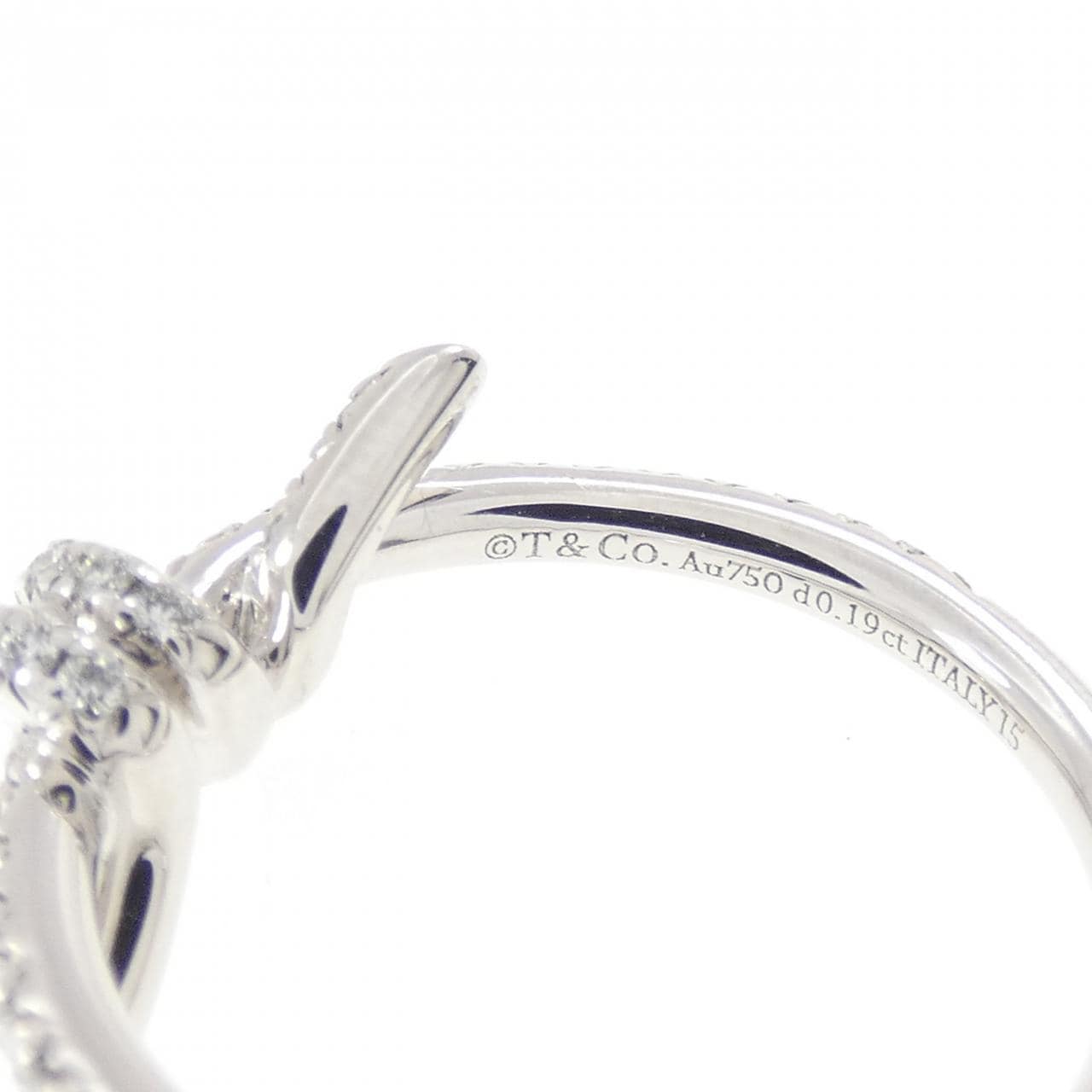 ティファニー ノット リング 0.19CT