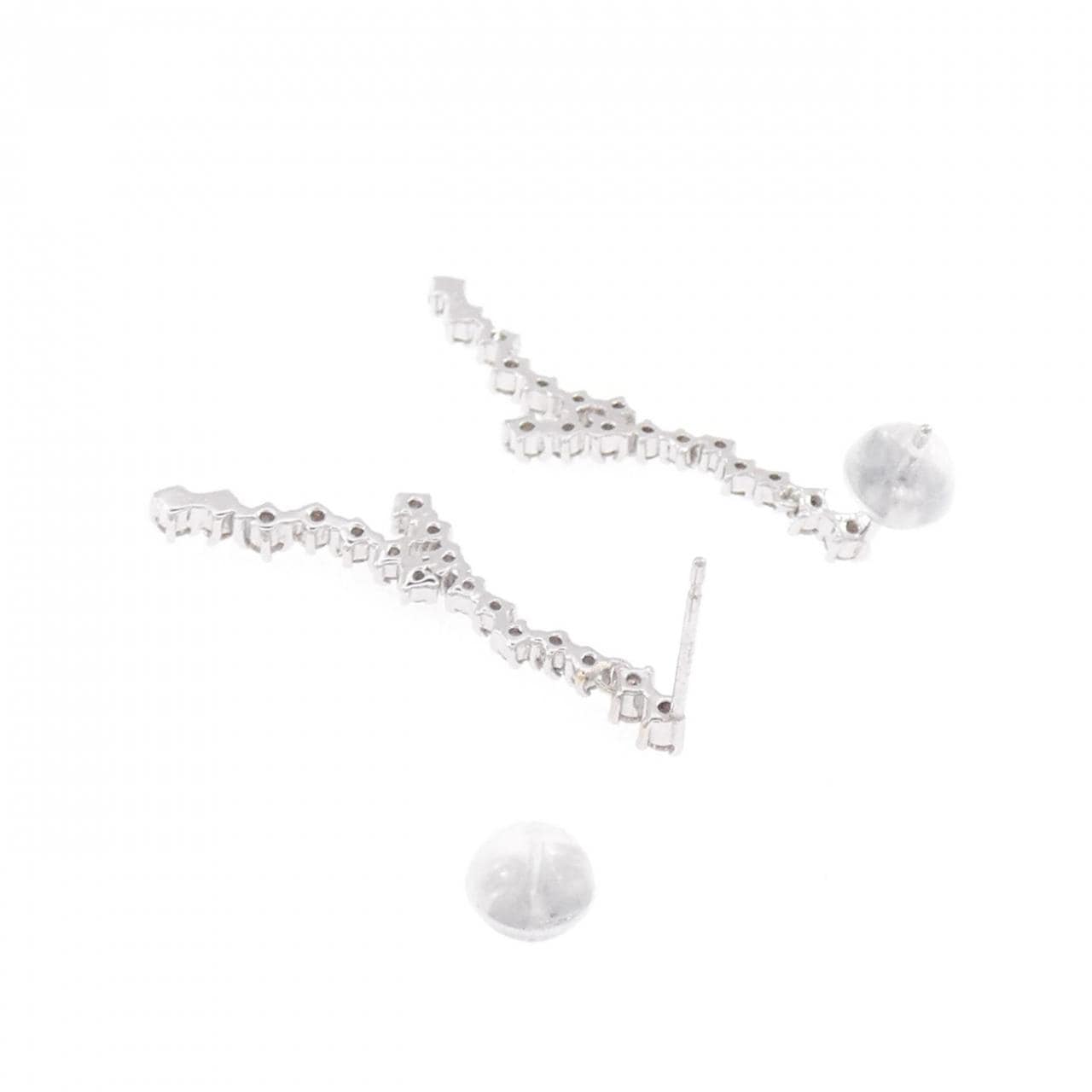 K18WG ダイヤモンド ピアス 0.50CT