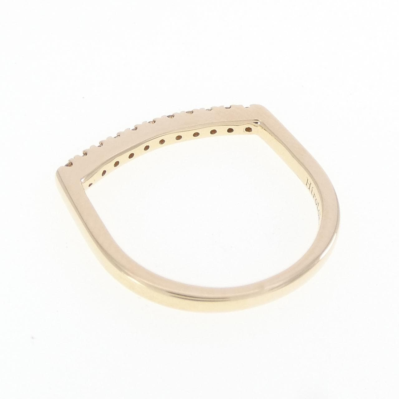 ヒロタカ Uシェープ リング 0.05CT