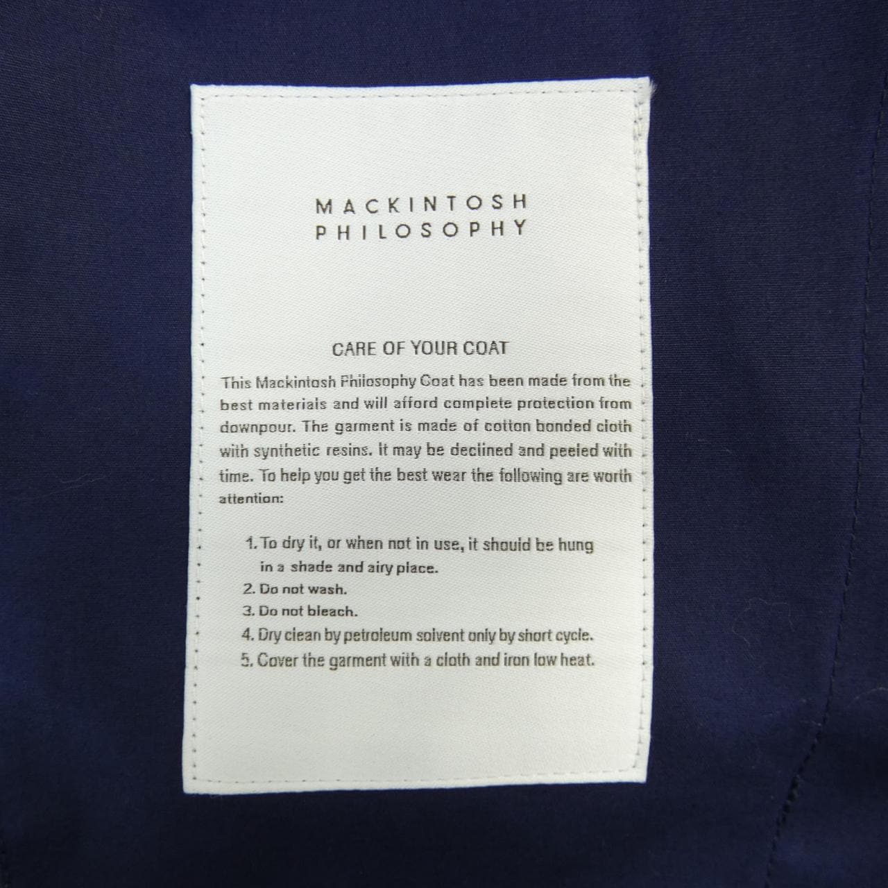 マッキントッシュフィロソフィー MACKINTOSH PHILOSOPH コート