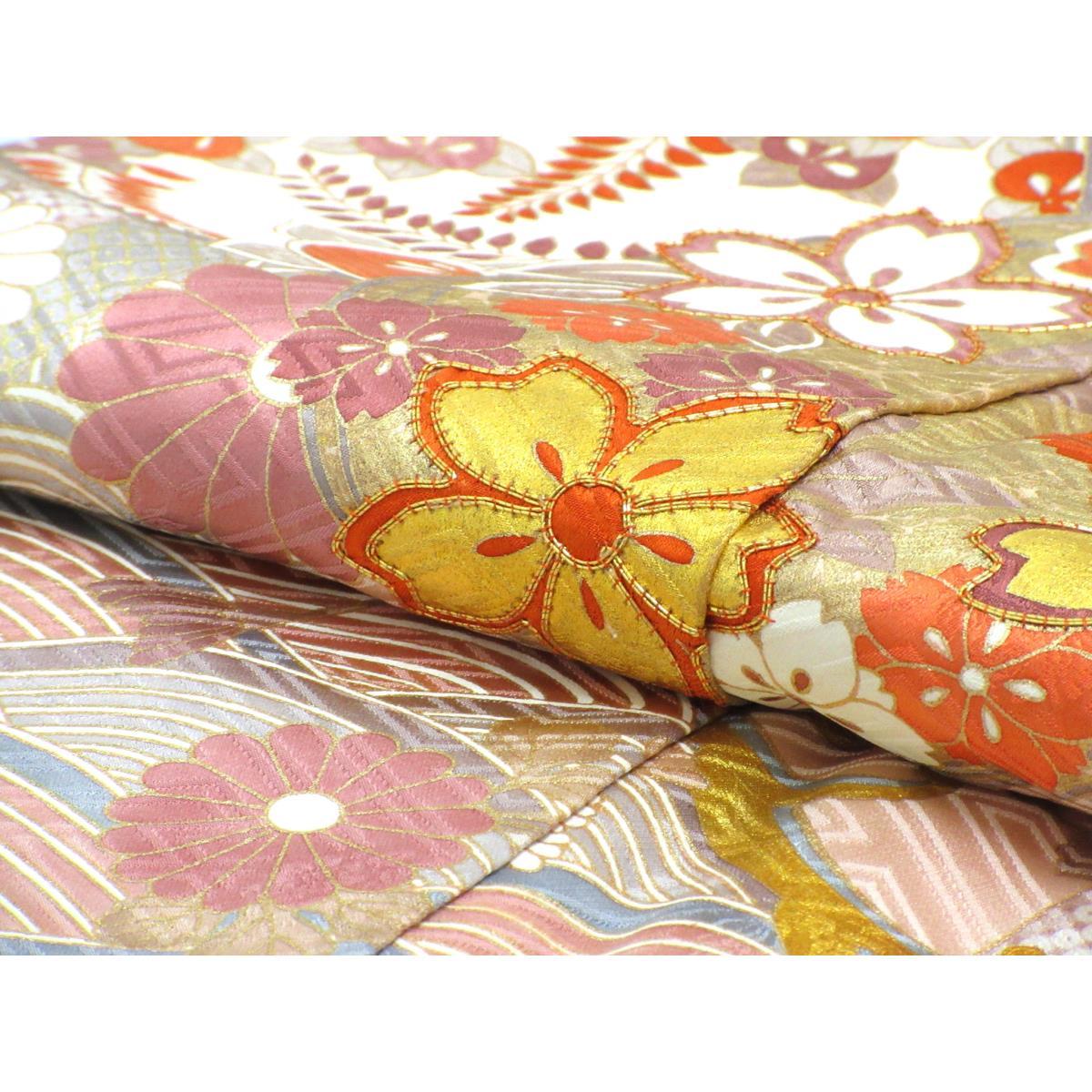 Furisode Yuzen gold processing S size