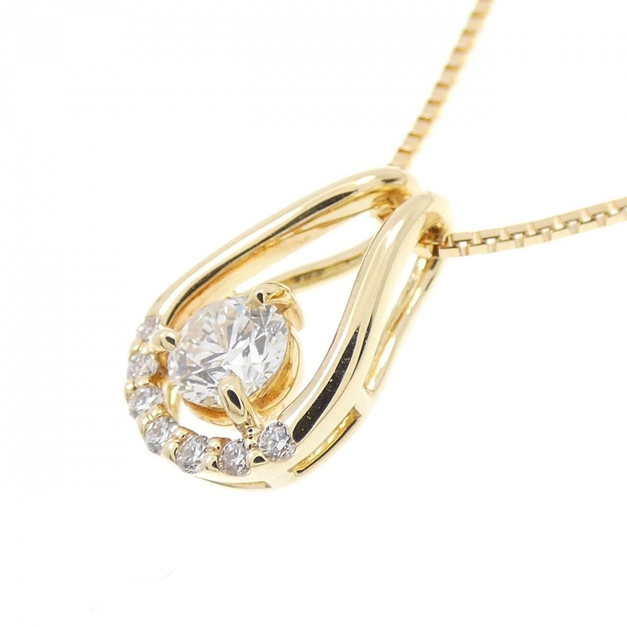 K18YG ダイヤモンド ネックレス 0.202CT