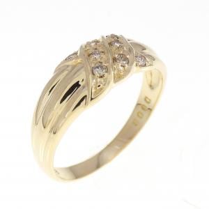 K18YG ダイヤモンド リング 0.08CT