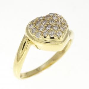 K18YG ハート ダイヤモンド リング 0.31CT