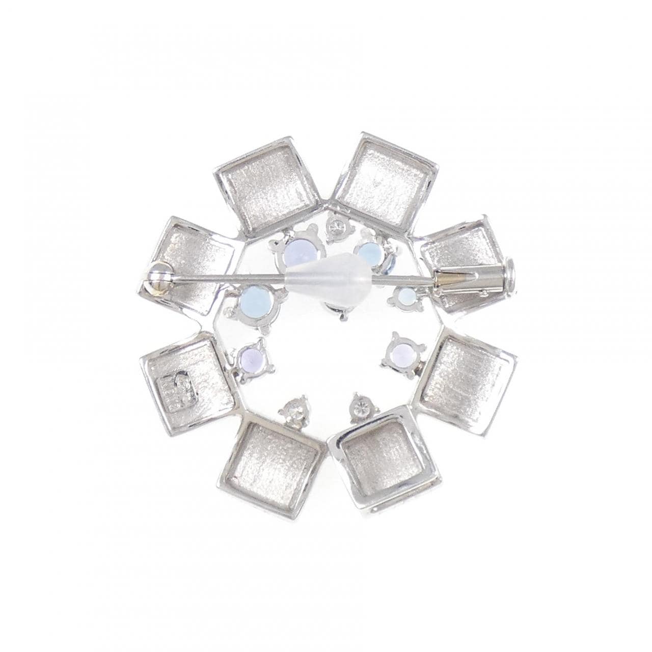 イワクラコウジ カラーストーン ブローチ