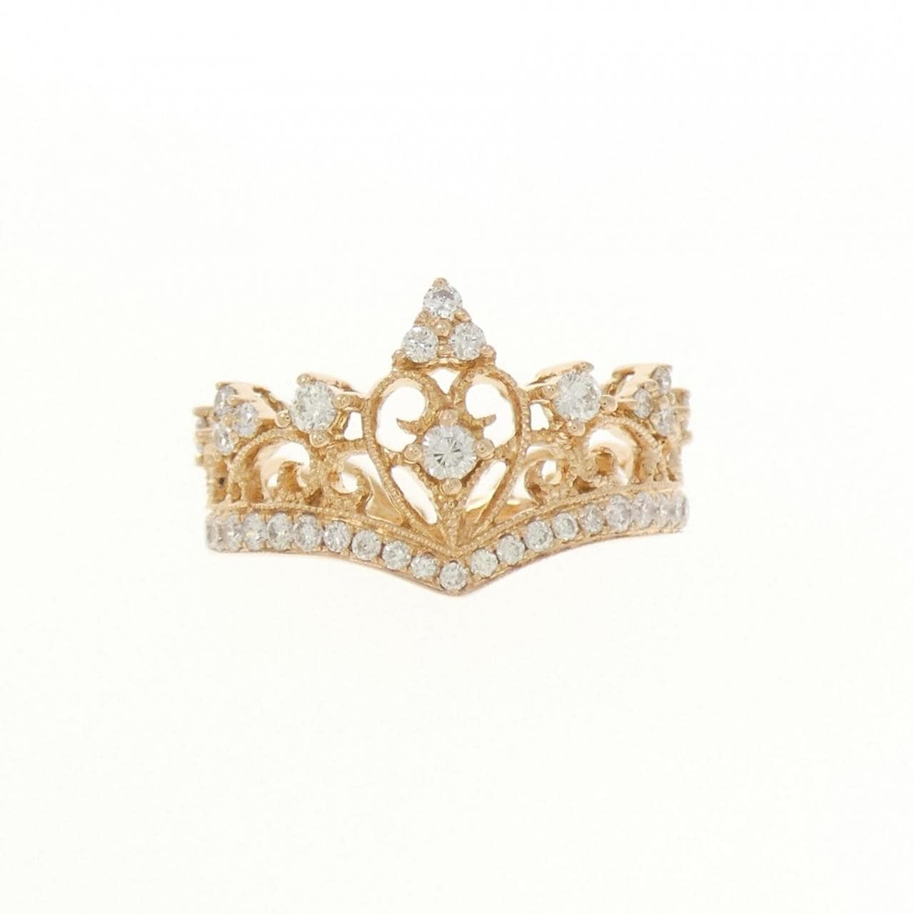 750PG Tiara Diamond Ring 0.50CT