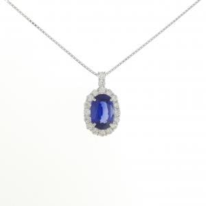 【リメイク】PT サファイヤ ネックレス 2.38CT スリランカ産