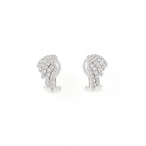 K18WG ダイヤモンド ピアス/イヤリング 1.00CT