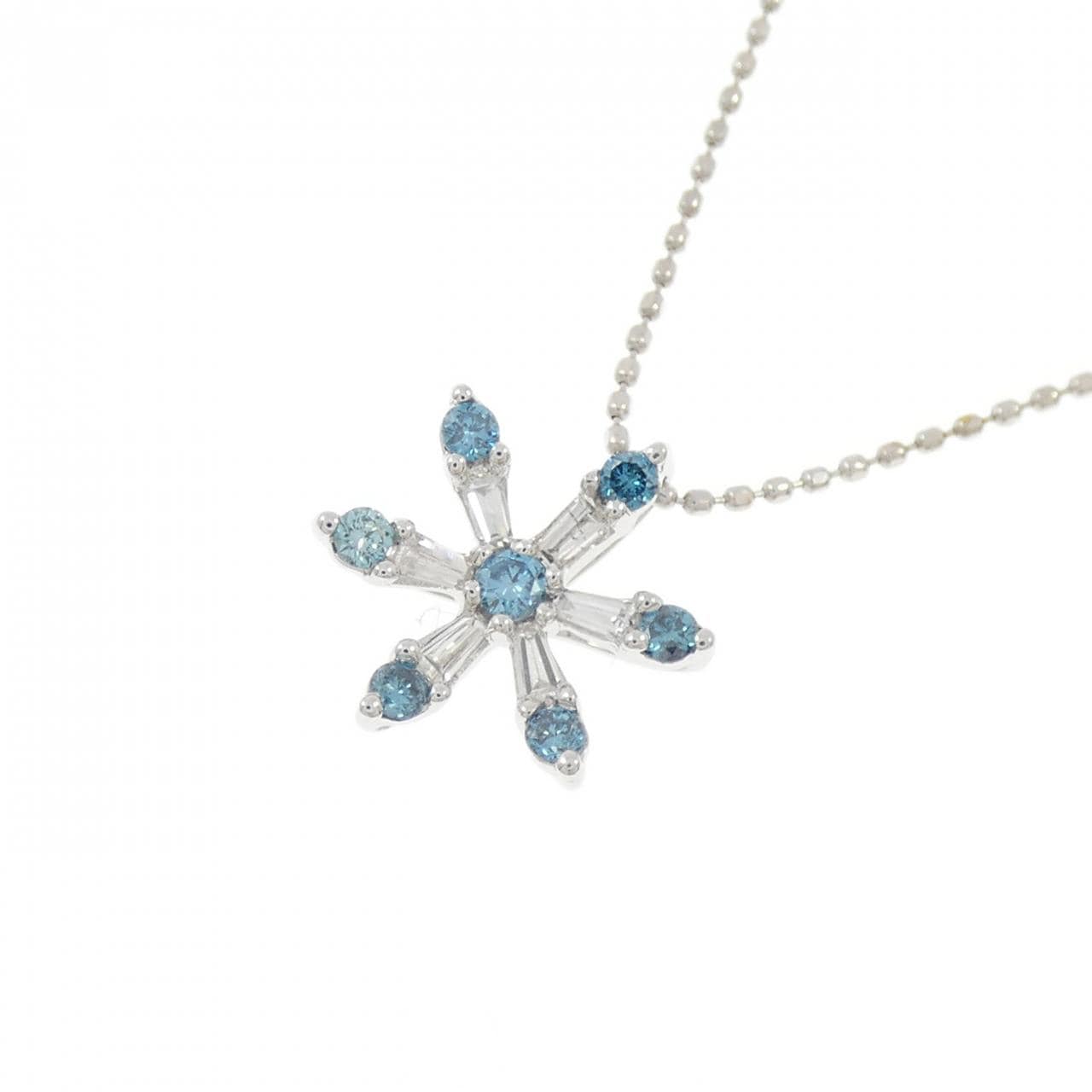 K18WG ダイヤモンド ネックレス 0.30CT