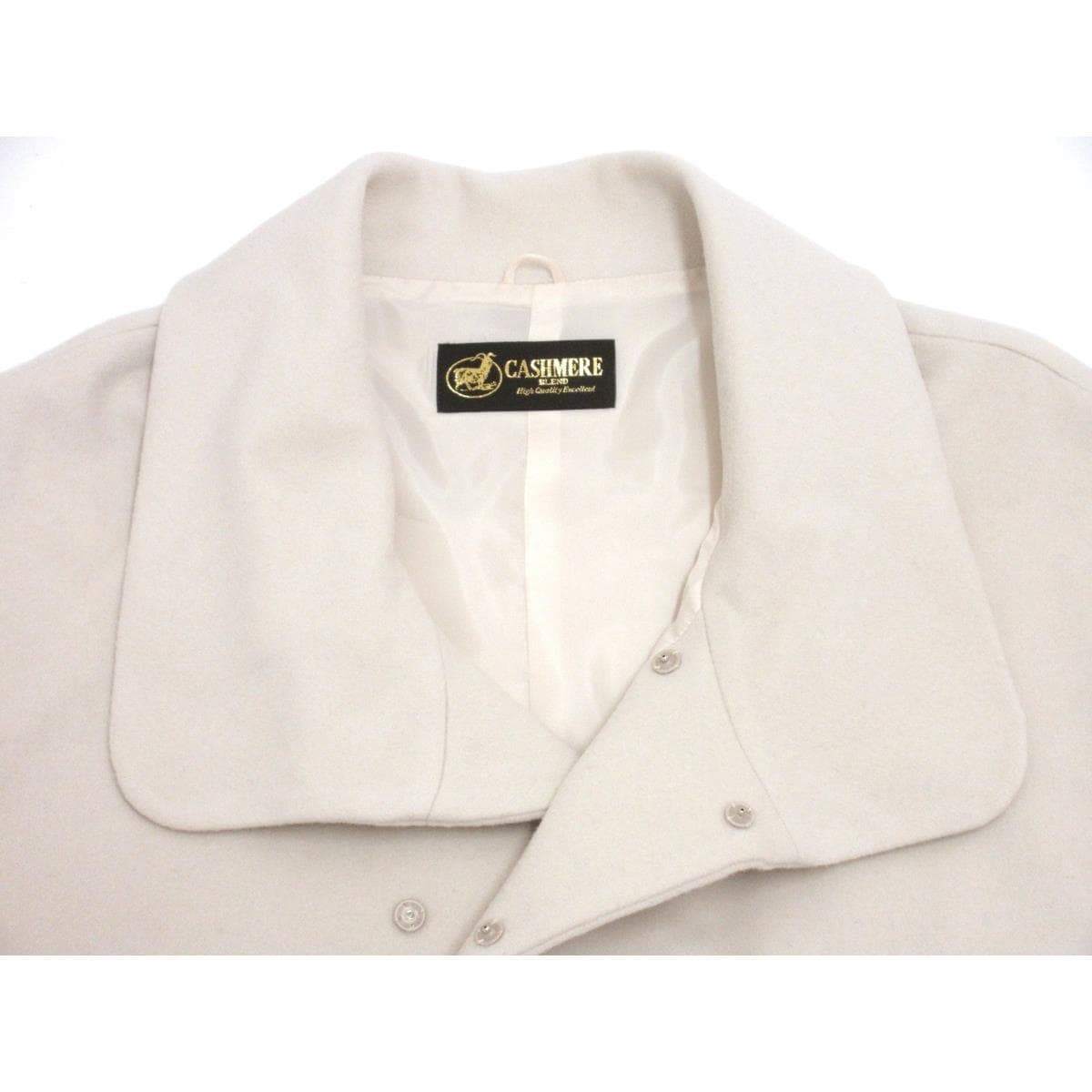 【新品】お洒落コート カシミヤ混ウールケープ